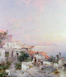 Posilipo, Nápoles de Franz Richard Unterberger