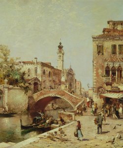 Canal de Santa Catarina, Venecia de Franz Richard Unterberger