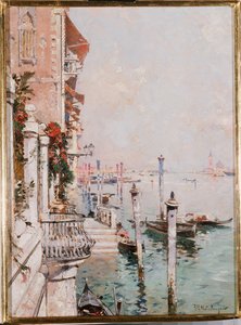 El Gran Canal, Venecia de Franz Richard Unterberger