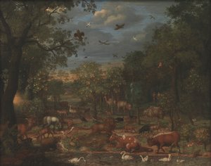 Paraíso antes de la caída del hombre de Franz Rösel von Rosenhof