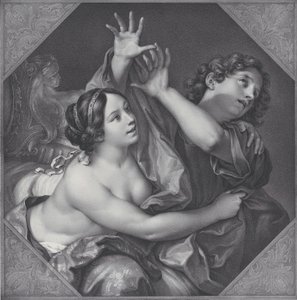 José y la esposa de Potifar, 1837 de Franz Seraph Hanfstaengl