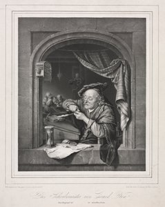 El maestro de escritura del viejo maestro de escuela de Franz Seraph Hanfstaengl