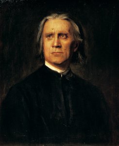 Retrato del compositor y pianista húngaro Franz Liszt de Franz Seraph von Lenbach