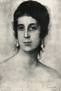 Retrato de Laura Acton de Franz Seraph von Lenbach