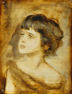 La cabeza de una niña, 1879 de Franz Seraph von Lenbach