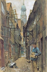 Un callejón en Hamburgo