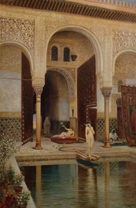 Patio del Palacio de la Alhambra en Granada de Franz Wilhelm Odelmark