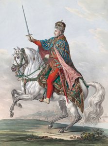 Emperador Fernando I de Austria a caballo de Franz Wolf