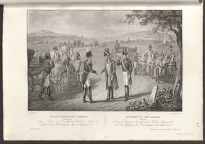 Encuentro del emperador Francisco I con el emperador Nicolás I de Rusia de Franz Wolf