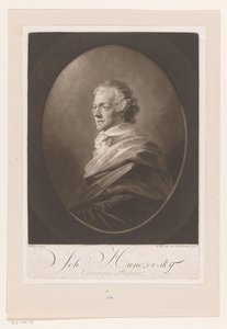 Portret van Johann Huncžovsky Juan Profesor Huncžovsky / Chirurgiae (título sobre el objeto) de Franz Wrenk