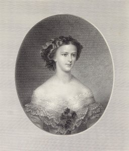 Retrato de la Emperatriz Isabel de Austria, ca 1855 de Franz Xaver Stöber