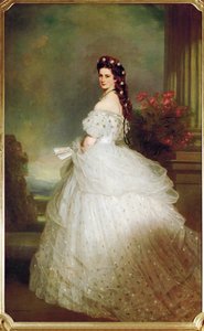 La emperatriz Isabel con vestido de estrellas (óleo sobre lienzo) de Franz Xaver Winterhalter