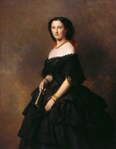 Retrato de la Duquesa Elizaveta Alexandrovna Baryatinskaya, nacida Princesa Chernysheva 1826-1902 de Franz Xaver Winterhalter
