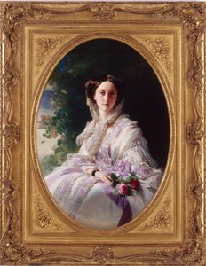 Retrato de la Gran Duquesa Olga Nikolaevna de Rusia 1822-1892, Reina de Wurtemberg, 1856 de Franz Xaver Winterhalter