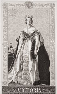 Reina Victoria (1819-1901) de `Illustrations of English and Scottish History