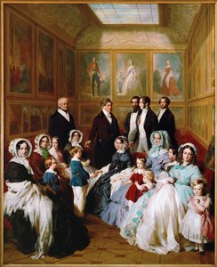 La reina Victoria y el príncipe Alberto, invitados del rey Luis Felipe en el Chateau d