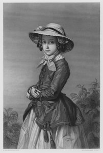 La Princesa de Bélgica, del cuadro en la Colección Real de Franz Xaver after Winterhalter