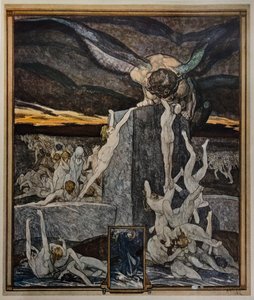 The Simoniacs, Hell, canto XIX de Franz von Bayros (1866 1924)