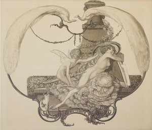 Diseño para un ex libris de Franz von Bayros