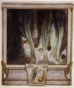 Ilustración de la Divina Comedia de Dante, Purgatorio, Canto XXI: 62, 1921 de Franz von Bayros