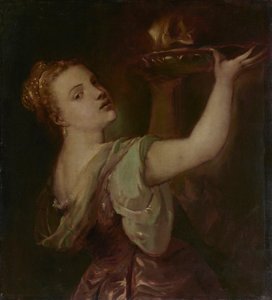 Copia según Tiziano: Lavinia como Salomé de Franz von Lenbach