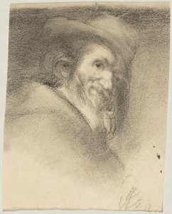 Boceto según Vásquez; cabeza de Menipo; original: Madrid, Prado de Franz von Lenbach