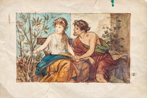 pareja antigua de Franz von Matsch