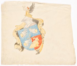 Diseño para un escudo familiar. de Franz von Matsch