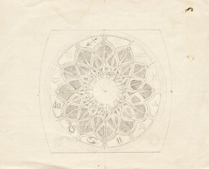 Boceto para la esfera del reloj ancla (?)