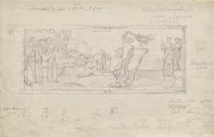 Bailarín en un escenario de teatro griego antiguo de Franz von Matsch