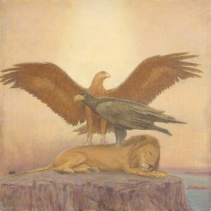 estudio de tigre de Franz von Matsch