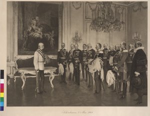 Visita del Príncipe alemán de las Federaciones el 8 de mayo de 1908 en el castillo de Schönbrunn de Franz von Matsch