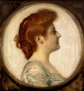 Retrato de una dama de Franz von Stuck