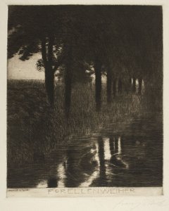 Estanque de truchas (Trout Pond) de Franz von Stuck