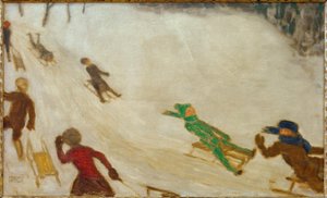 Niños en Trineo