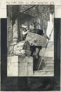 Sigfried y Kriemhild de Franz von Stuck