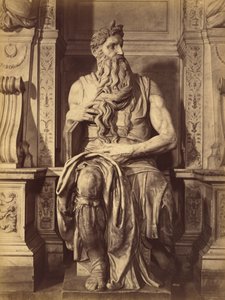 [Moisés de Miguel Ángel, escultura central de la tumba de Julio II].