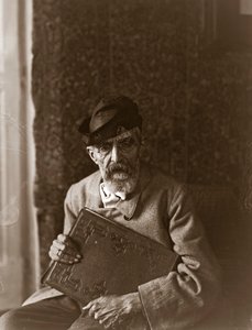 Retrato del pintor italiano Domenico Morelli (1826-1901)