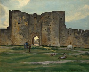 Porte de la Reine en Aigues-Mortes, 1867 de Frédéric Bazille