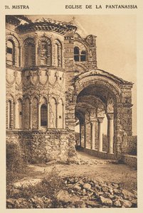 Mistra. Eglise de la Pantanassia de Frédéric Boissonnas