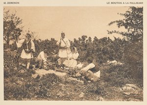 Zemenon. Ovejas en el Pallikare de Frédéric Boissonnas