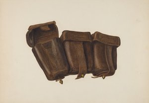Estuche de cartuchos de cuero de Fred Hassebrock