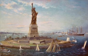 Isla de la Libertad, Puerto de Nueva York de Fred Pansing