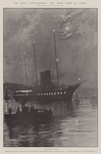 La Convalecencia del Rey, la Escena Nocturna en Cowes