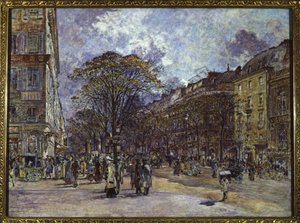 Boulevard des Italiens, París de Frederic Anatole Houbron