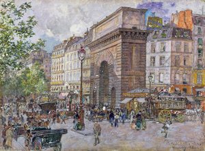 La Porte Saint-Martin, 1898 de Frederic Anatole Houbron