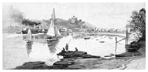Playa de Manly, Sídney, Nueva Gales del Sur, Australia, 1886 de Frederic B. Schell