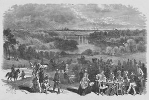 Vista desde la Mansión Belmont, Fairmount Park, 1883