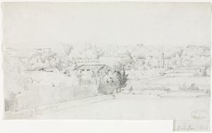 View of the Villa Borghese and its Orangerie from the Villa Medici de Frederic Bourgeois de Mercey