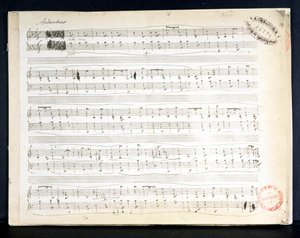 Facsímil de la partitura de 
